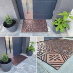 Modna wycieraczka zewnętrzna 40x70 Amur Copper