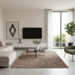 Geometryczny dywan glamour Costa Gold F282