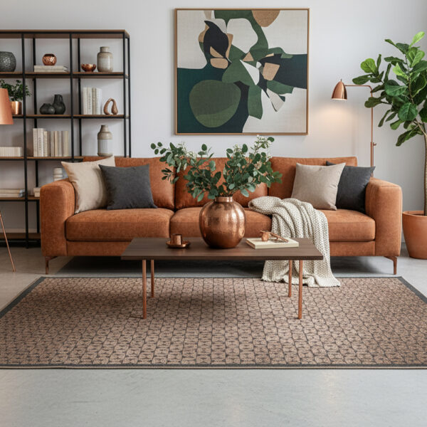 Costa Gold F263 Modern Anthracite Rug