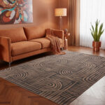 Art Deco rug with a unique pattern: Costa Gold F285