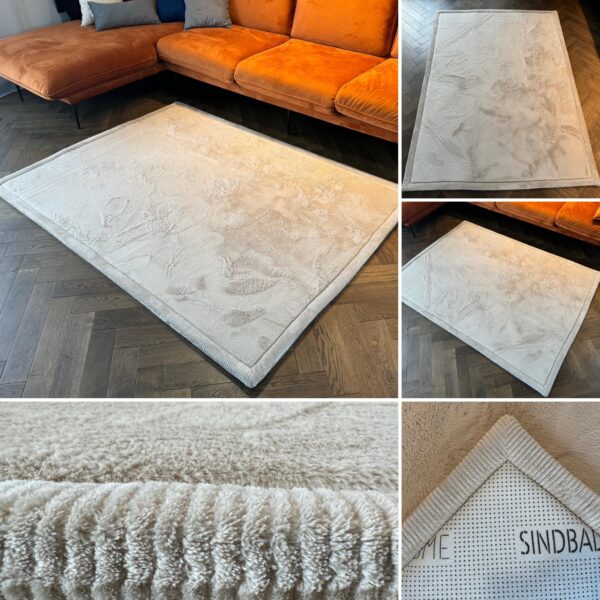 Gruby dywan PUFFY SOFT miękki jak dywan rabbit BEIGE