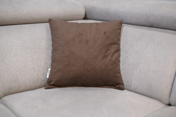 Brown decorative pillow with filling, 45x45 cm, MANILA 04