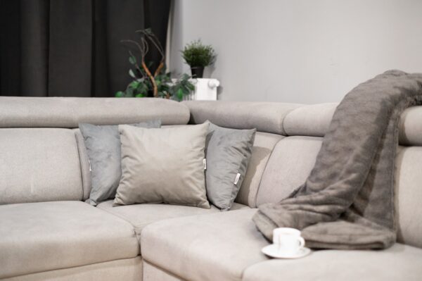 Beige decorative pillow with filling, 45x45 cm, MANILA 03