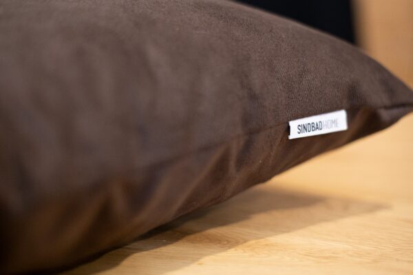 Brown decorative pillow with filling, 45x45 cm, MANILA 04