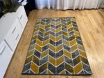 Nowoczesny dywan żółty Carlo 4271 grey mustard