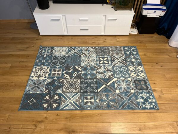 Nowoczesny dywan niebieski Carlo 3754 sky blue
