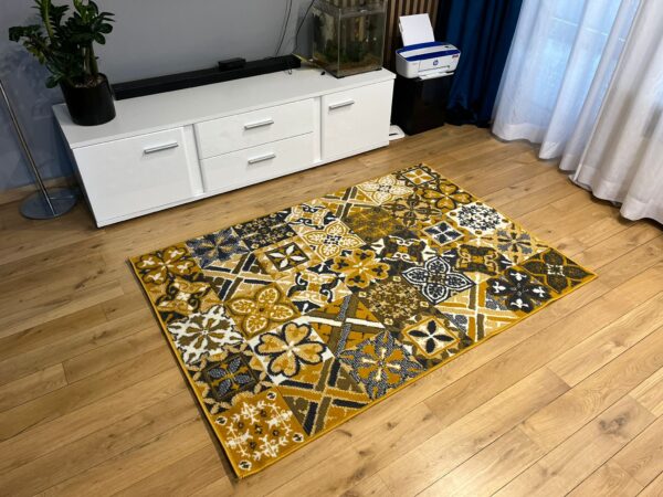 Nowoczesny dywan żółty Carlo 3754 mustard