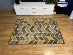 Nowoczesny dywan żółty Carlo 4271 grey mustard
