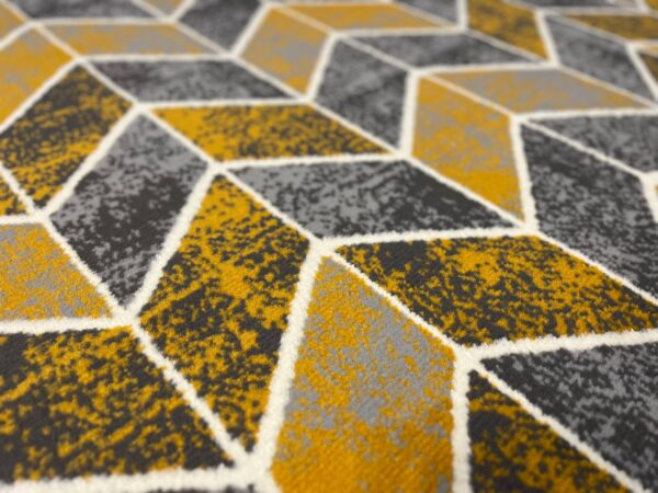 Nowoczesny dywan żółty Carlo 4271 grey mustard