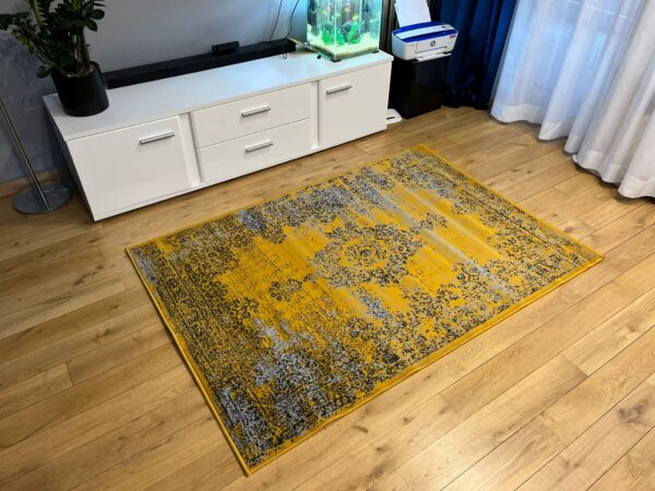 Klasyczny dywan żółty Carlo 3733 mustard