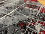 Nowoczesny dywan czerwony Carlo 4298 grey red
