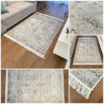 Exclusive thin gray classic Bellucci 84590 rug