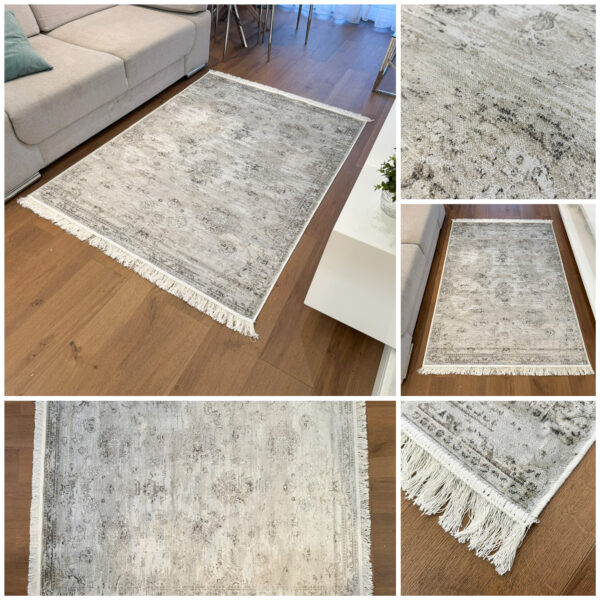 Exclusive thin gray classic Bellucci 84590 rug