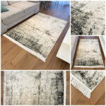 Exclusive, thin, gray modern Bellucci 84502 rug