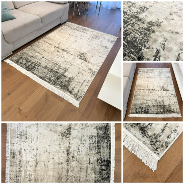 Exclusive, thin, gray modern Bellucci 84502 rug