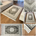 Exclusive thin gray classic Bellucci 77919 rug