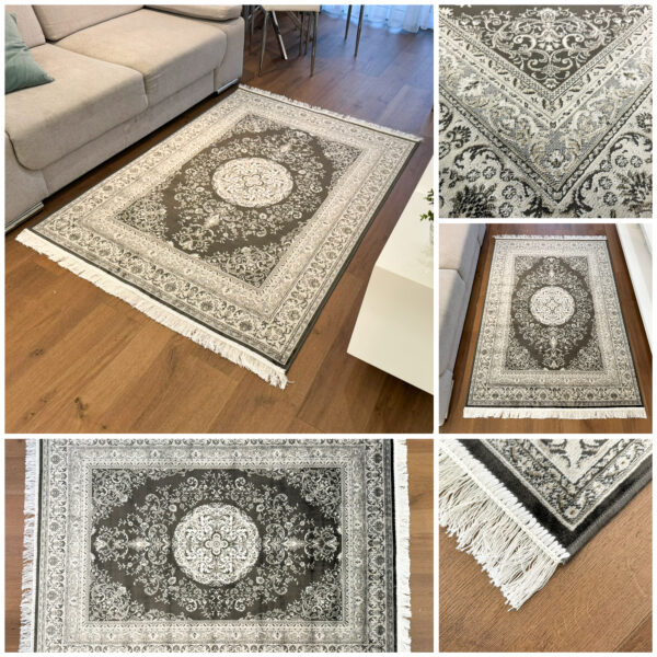 Exclusive thin gray classic Bellucci 77919 rug