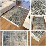 Exclusive, thin, gray modern Bellucci 84492 rug