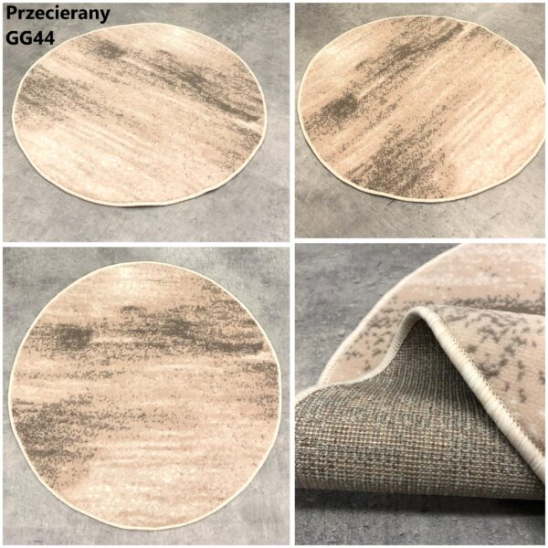 New Idea GG44 Modern Round Shaggy Rug