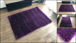 ROMA Shaggy Shiny Rug, Purple