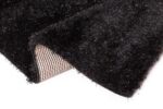 ROMA Black Shaggy Shiny Rug