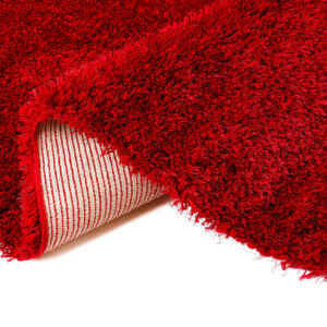 ROMA Red Shaggy Shiny Rug