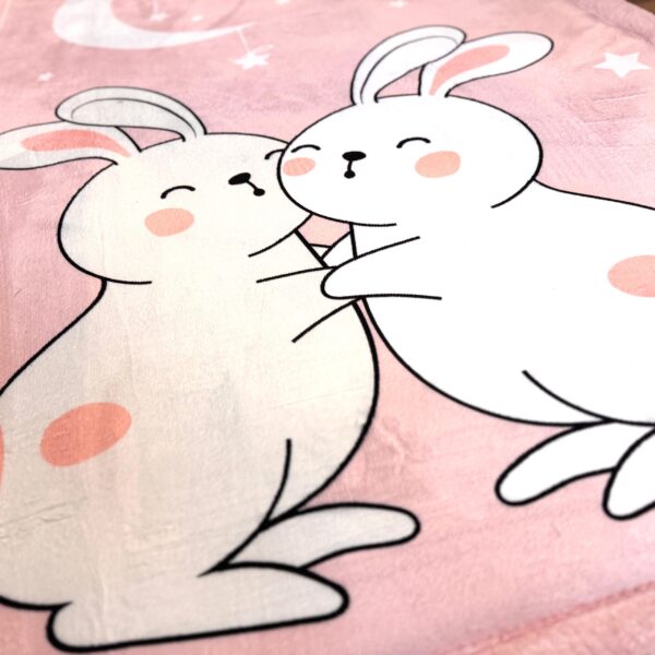 Thick pink children's rug PUFFY SOFT soft like rabbit bunny rug