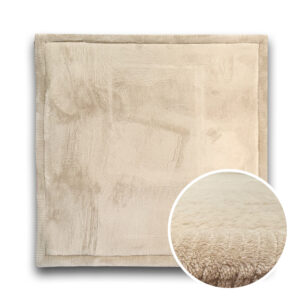 Gruby dywan kwadratowy PUFFY SOFT miękki jak dywan rabbit BEIGE