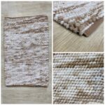 Gruby dwustronny dywanik łazienkowy 60x90 PREMIUM Beż Dual