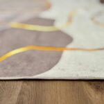 A soft, modern rug in a delicate beige-brown shade
