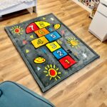 The thick PUFFY SOFT children's rug is as soft as a Rabbit-class rug