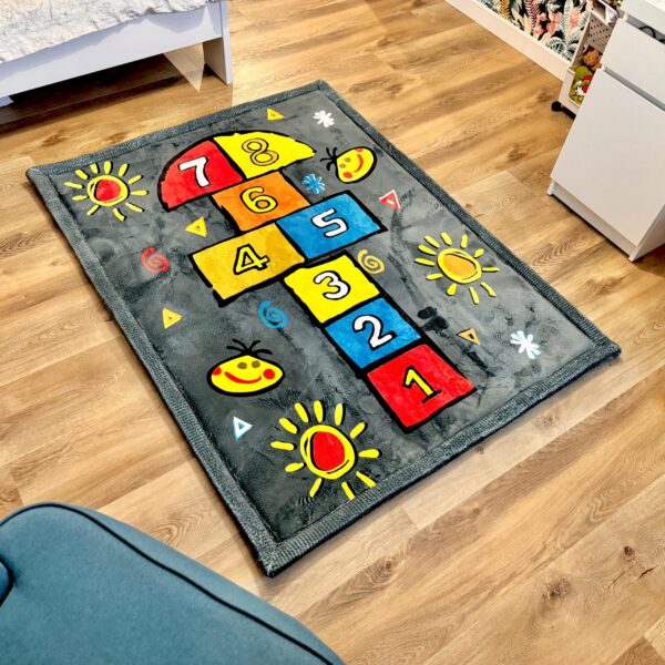The thick PUFFY SOFT children's rug is as soft as a Rabbit-class rug