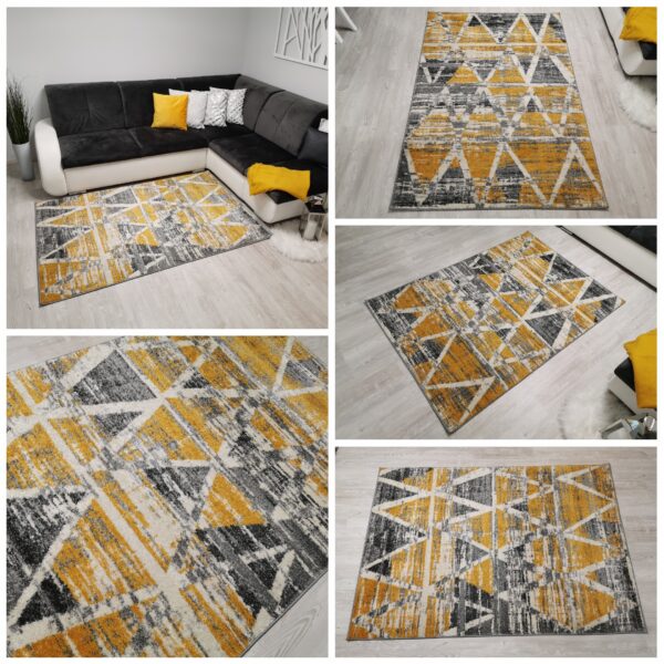 Dywan turecki modny miękki New Gold 929 yellow