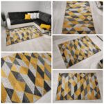 Dywan turecki modny miękki New Gold 965 yellow