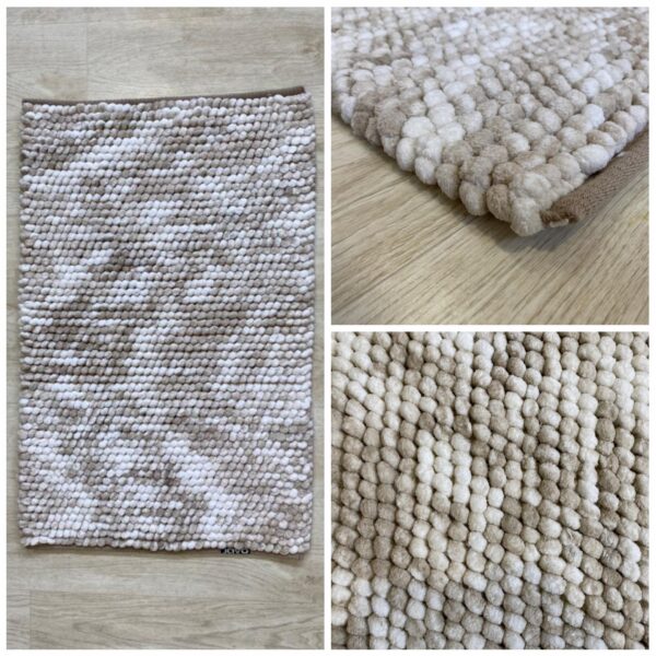 Gruby dwustronny dywanik łazienkowy 60x90 PREMIUM Natural Dual
