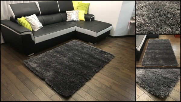 Optimal Graphite Shaggy Rug