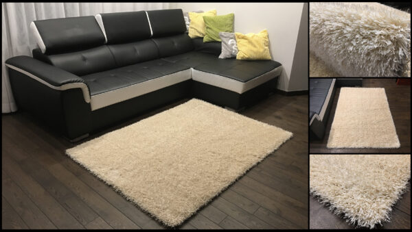 Optimal Cream Shaggy Rug